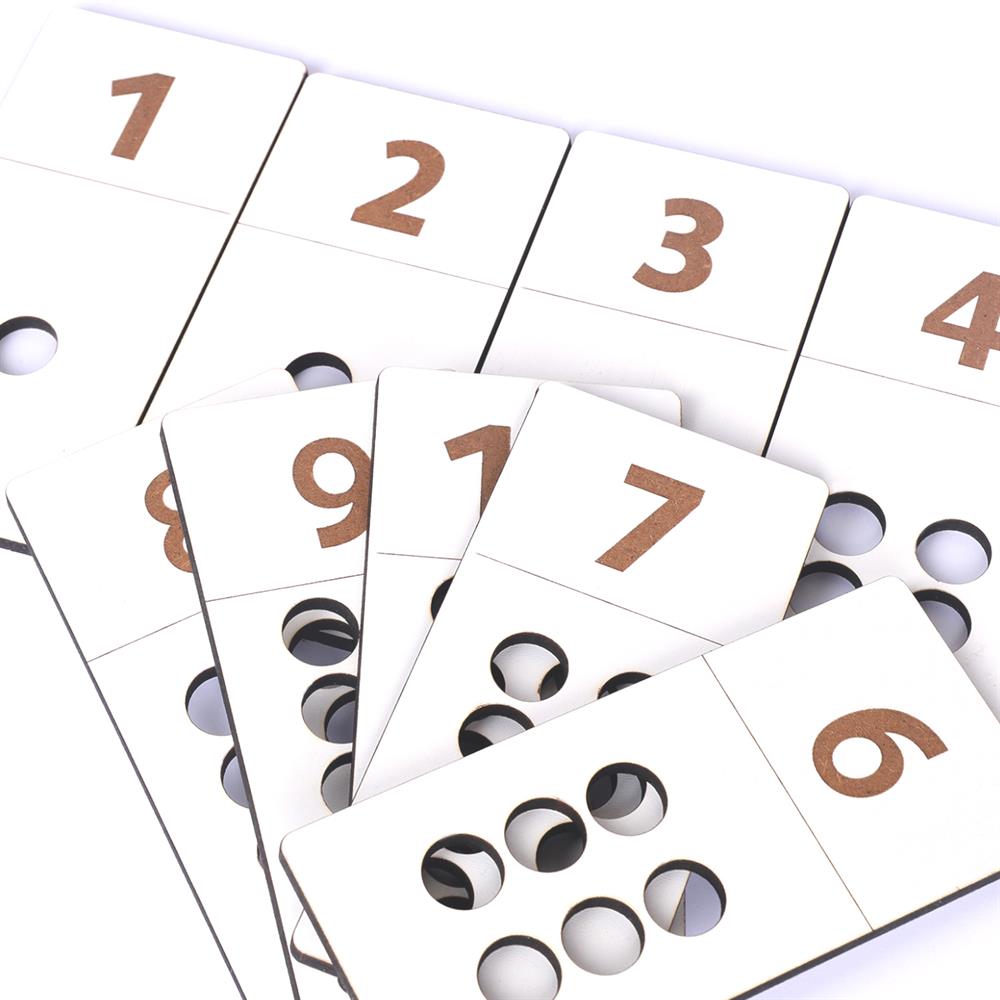 Renkli Sayma Tabletleri Ahşap Oyuncak / Sayma Becerisi