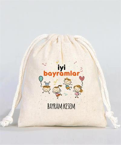 bayram kesem baskılı bayram çocuk para kesesi