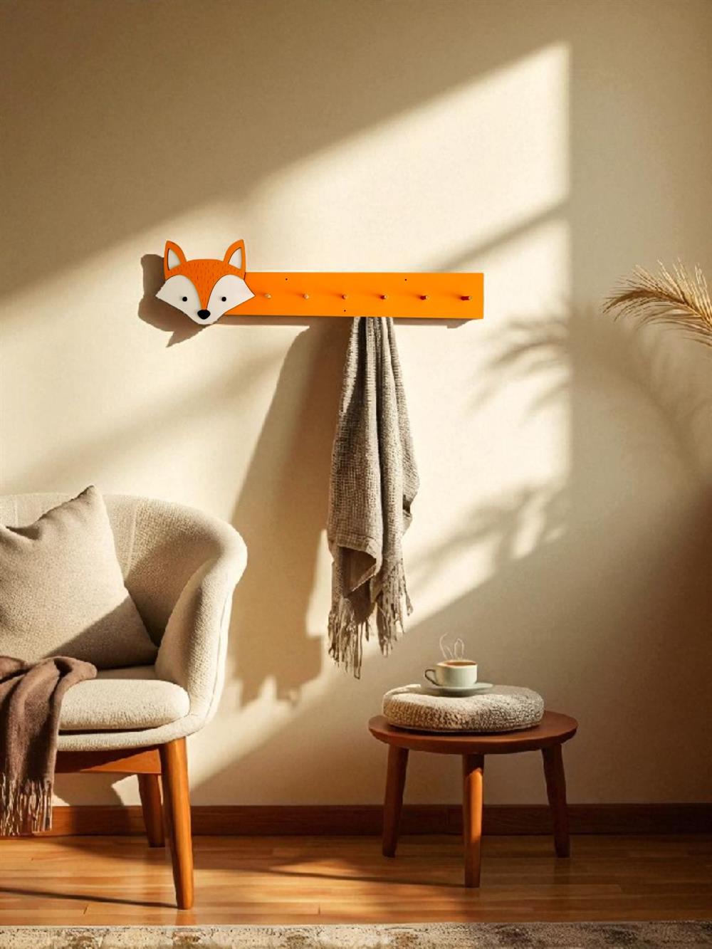 Tilki Detaylı Tasarım Askı