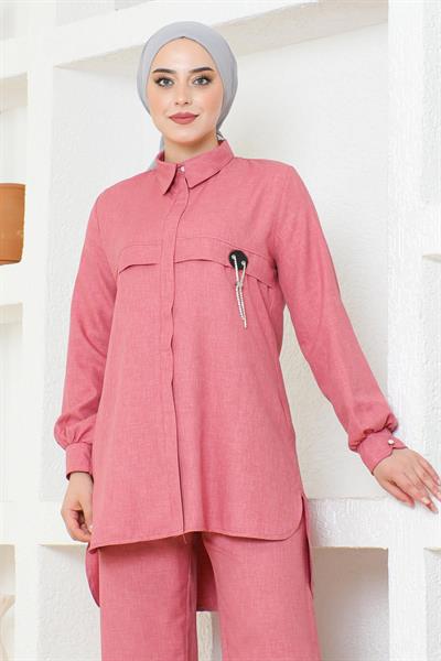 Arması Zincirli Takım Pembe 19206