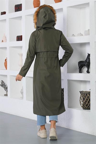 Bağcık Detaylı Mont Haki 15800