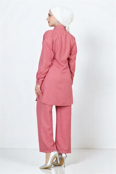 Beli Bağcıklı Takım Pembe 19220