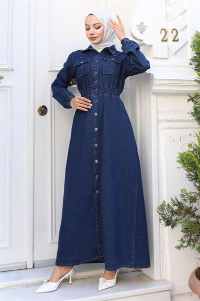 Beli Lastikli Kot Ferace Koyu Mavi 19228