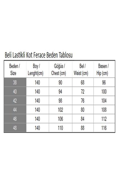 Beli Lastikli Kot Ferace Koyu Mavi 19228