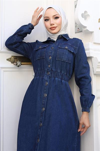 Beli Lastikli Kot Ferace Koyu Mavi MSW19228-2