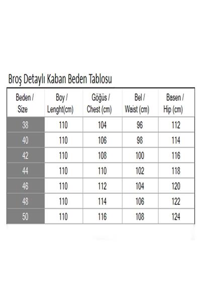 Broş Detaylı Kaban Taba 19279