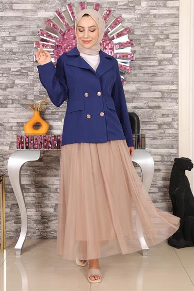 Ceketli Eteği Tül Takım İndigo MSW19151-1