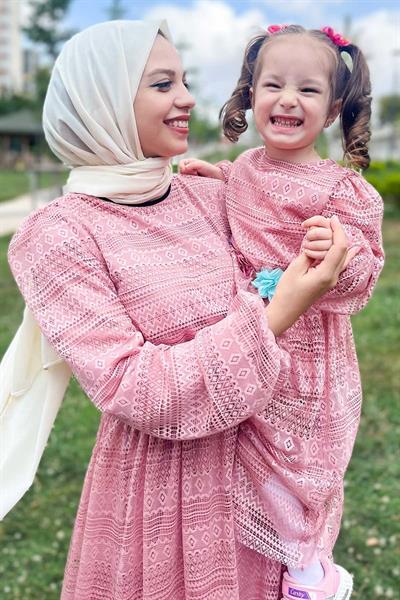 Dantelli Anne Elbise Pembe 16800