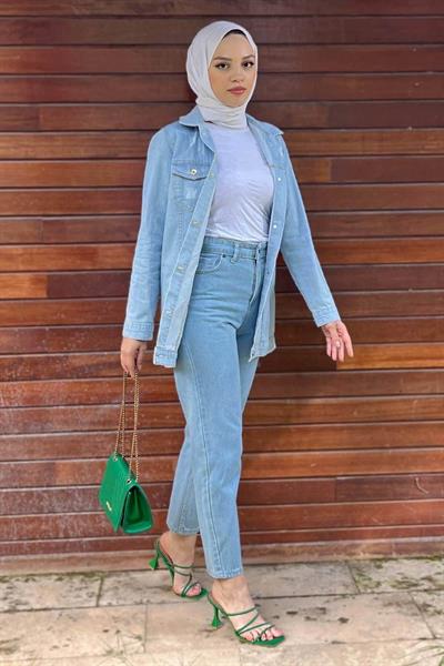 Dar Paça Kot Pantolon Açık Kot 6035