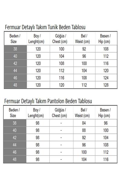 Fermuar Detaylı Takım Zümrüt 19201