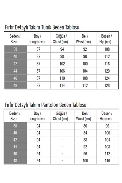 Fırfır Detaylı Takım Gri 19224