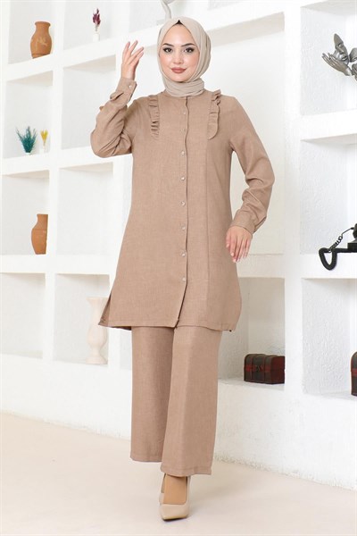 Fırfır Detaylı Takım Taba 19224