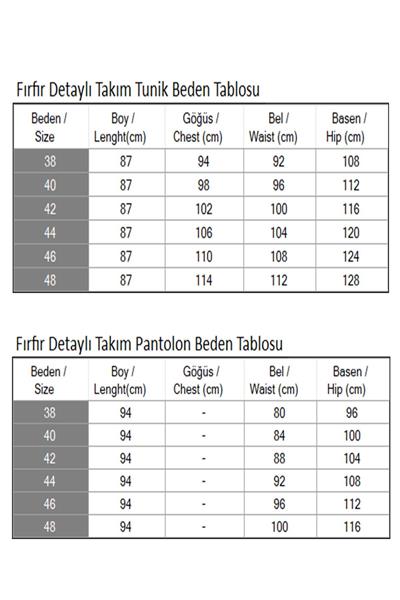Fırfır Detaylı Takım Taba MSW19224-4