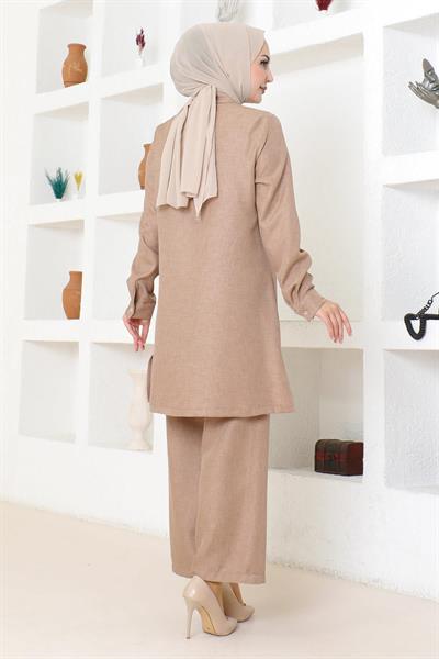 Fırfır Detaylı Takım Taba MSW19224-4