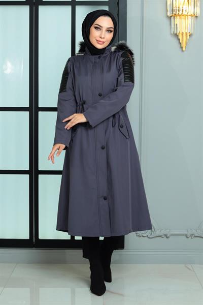 Garni Detaylı Mont Antrasit 10386