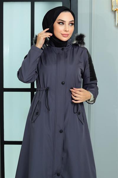 Garni Detaylı Mont Antrasit 10386