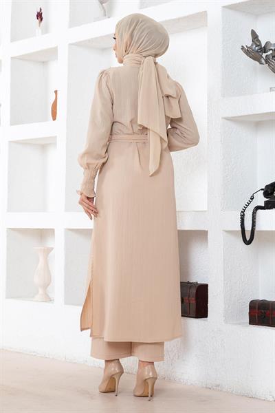 İnci Detaylı Takım Bej 19360
