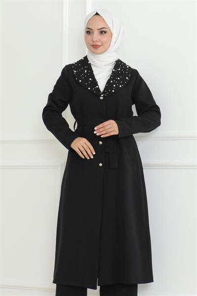 İnci Detaylı Takım Siyah MSW19216-1