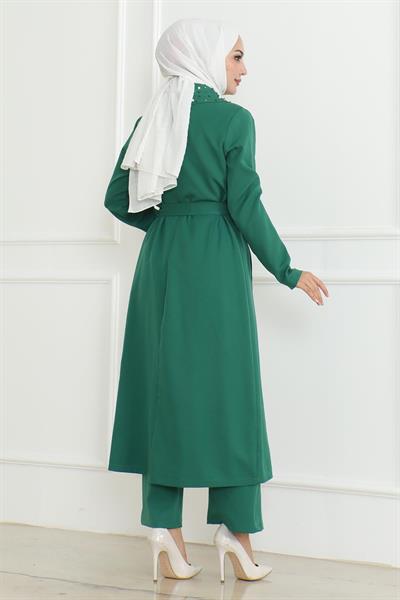 İnci Detaylı Takım Zümrüt MSW19216-4