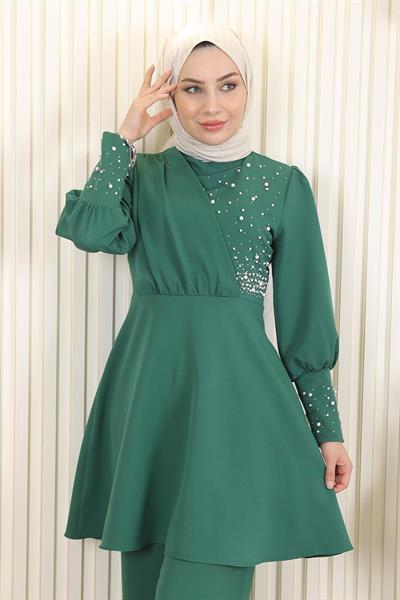 İncili İkili Takım Zümrüt 17801