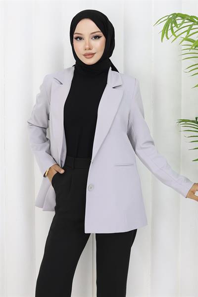 Kadın Ceket Gri 6146