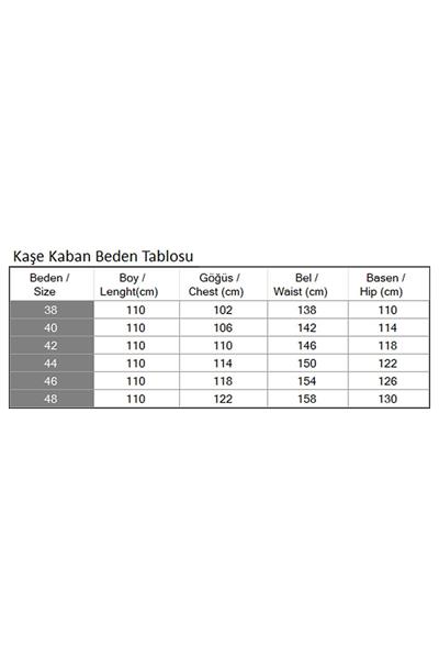 Kemer Detaylı Düğmeli Kaşe Kaban İndigo 19176