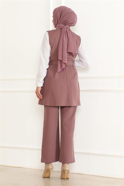 Kemer Detaylı İkili Takım Gül Kurusu 19232