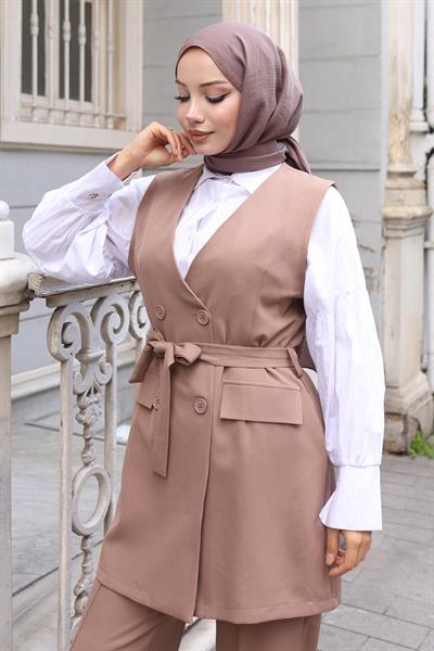 Kemer Detaylı İkili Takım Vizon 19232