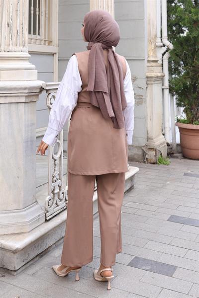 Kemer Detaylı İkili Takım Vizon 19232