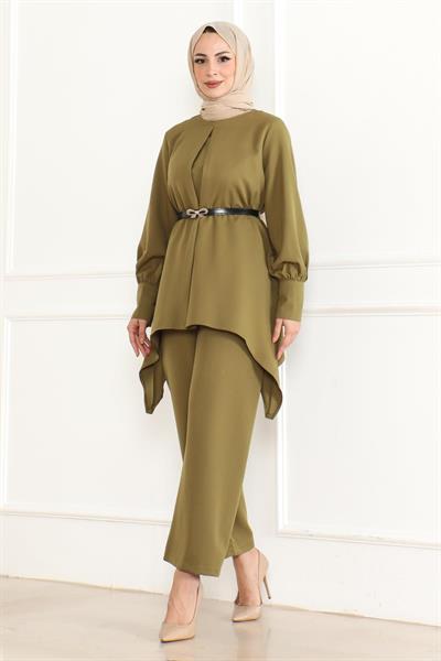 Kemer Detaylı Takım Haki MSW19001-4