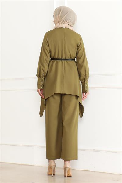Kemer Detaylı Takım Haki MSW19001-4