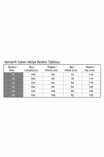 Kemerli Saten Abiye Gül Kurusu 19191