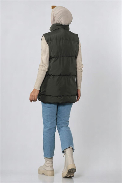 Körüklü Şişme Yelek Haki 9470