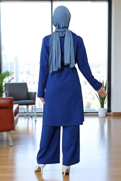 Nakış Detaylı Takım İndigo 19002