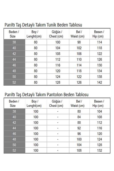 Parıltı Taş Detaylı Takım İndigo 19264