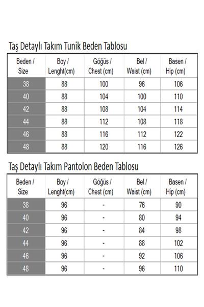 Taş Detaylı Takım Gül Kurusu MSW19203-3