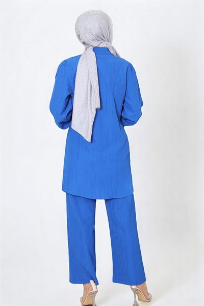 Taş Detaylı Takım Mavi 19195