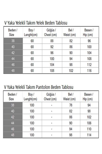 V Yaka Yelekli Takım İndigo 19254