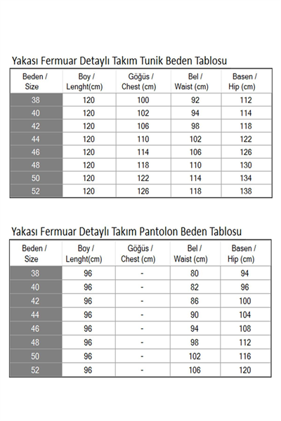 Yakası Fermuar Detaylı Takım Gül Kurusu 19276