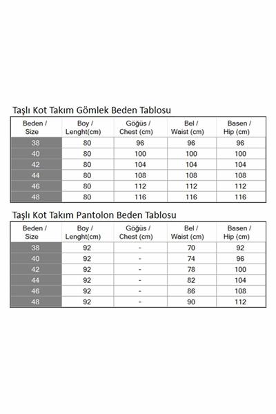 Yakası Ve Omuzu Taşlı Kot Takım Açık Mavi 19186