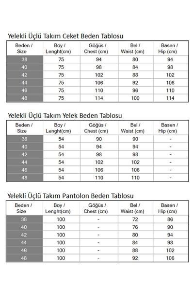 Yelekli Üçlü Takım Gül Kurusu 19222