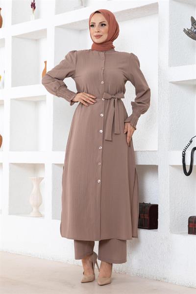 Yırtmaç Detaylı Takım Vizon 19233