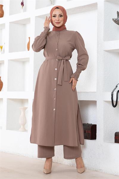 Yırtmaç Detaylı Takım Vizon MSW19233-5