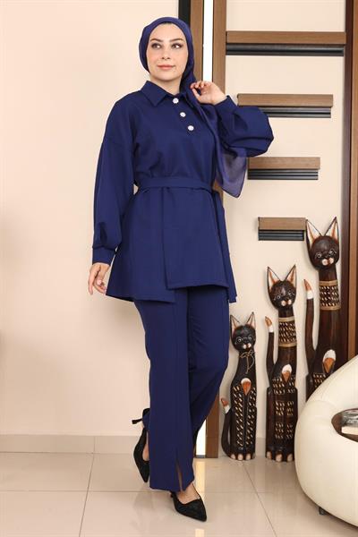 Yırtmaçlı Takım İndigo MSW19129-2