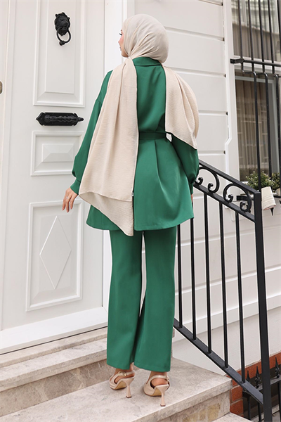 Yırtmaçlı Takım Zümrüt MSV19129