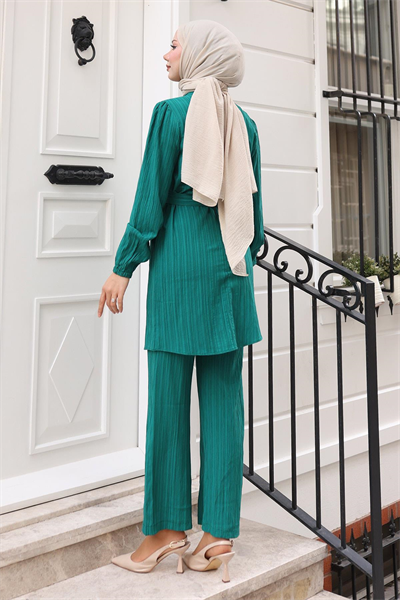 Zincir Detaylı Takım Zümrüt MSV19140