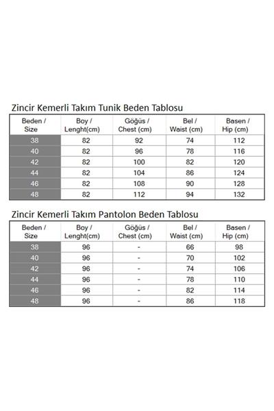 Zincir Kemerli Takım İndigo 18001