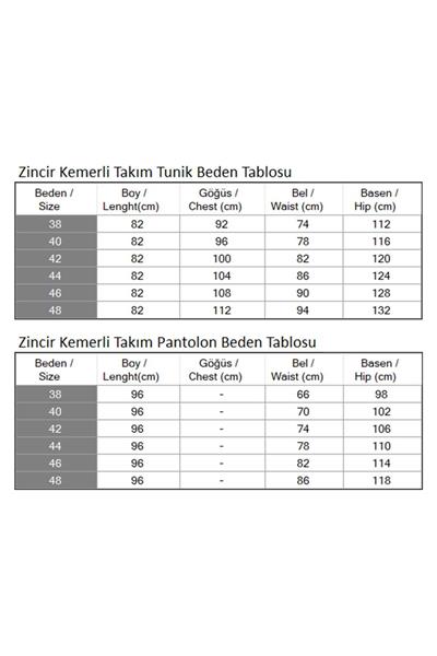 Zincir Kemerli Takım Zümrüt 18001