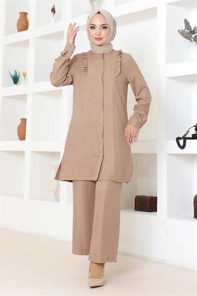 Fırfır Detaylı Takım Taba MSW19224