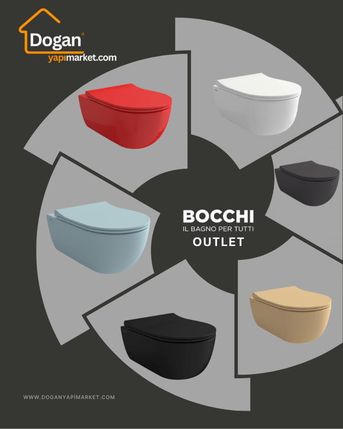 Bocchi Renkli Asma Klozet